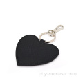Ysure Custom Logo Keychain com coração de anel de metal